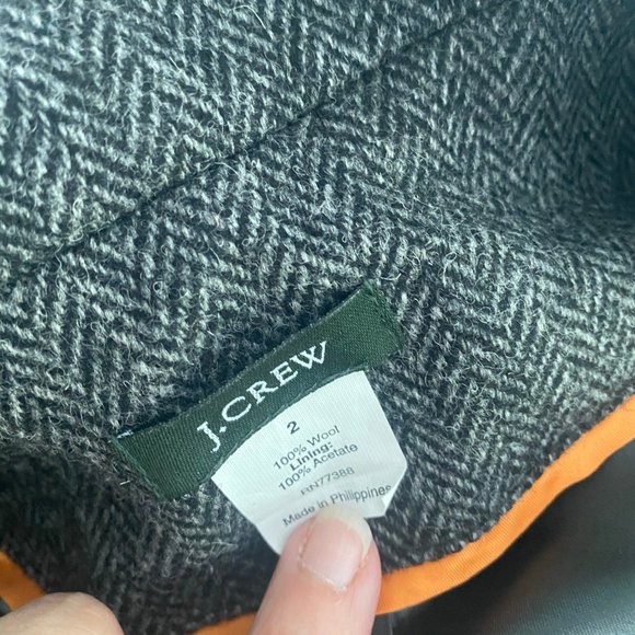 JCrew Wool Herringbone Blazer Size 2 Women's - Picture 5 of 5